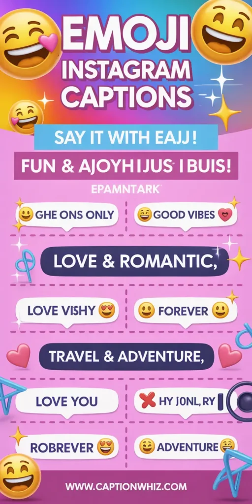 145+ Must-Have Emoji Captions For Instagram and Quotes to Boost Engagement Today