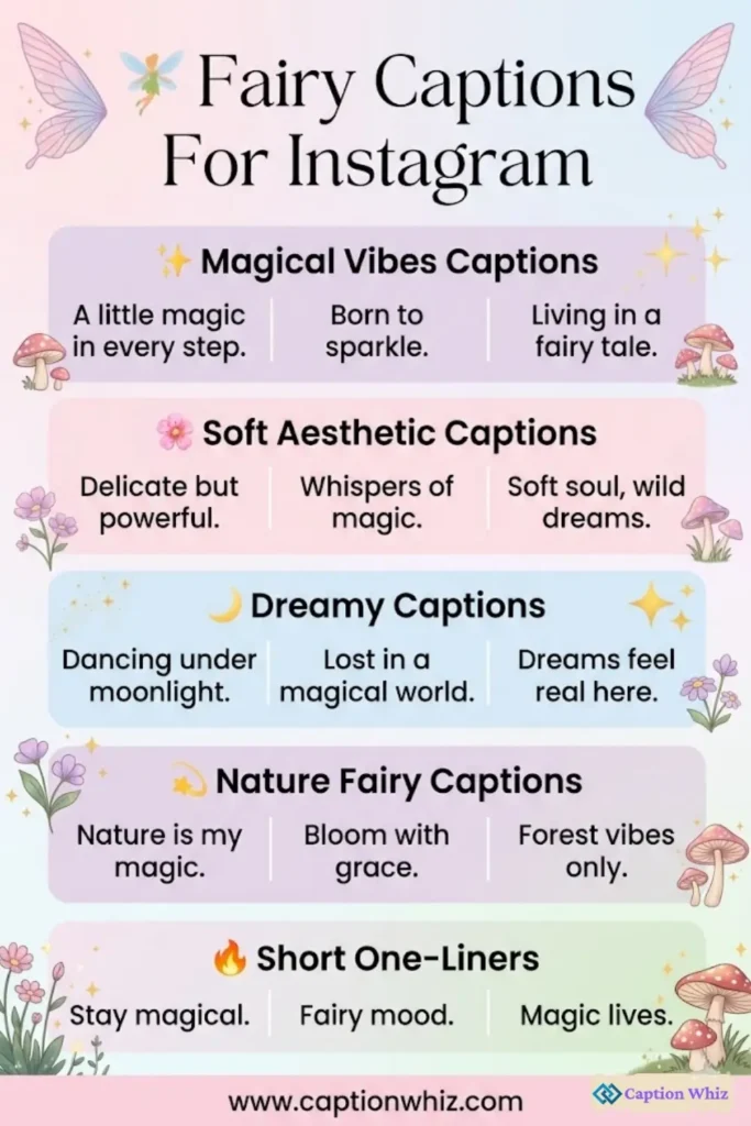 135+ Enchanting Fairy Captions For Instagram and Quotes to Spark Your Imagination