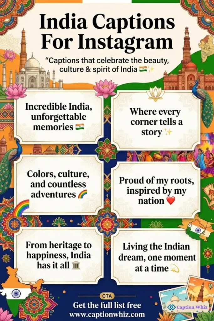 125+ Unforgettable India Captions For Instagram and Quotes to Inspire Your Journey