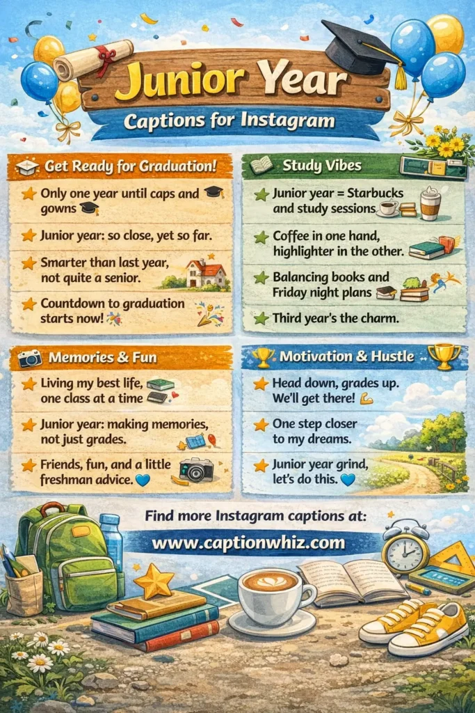 139+ Unforgettable Junior Year Captions For Instagram and Quotes You Can't Miss