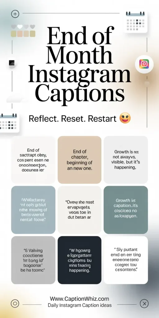 137+ Essential End Of Month Captions For Instagram That Spark Engagement Quotes