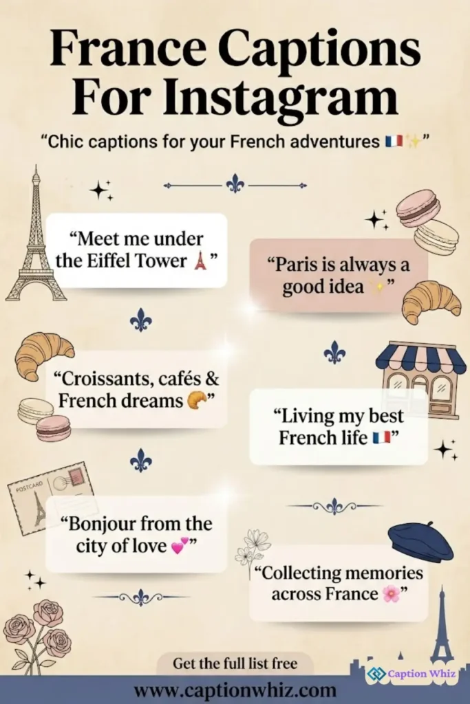 139+ Must-Have France Captions For Instagram and Quotes That Inspire Adventure