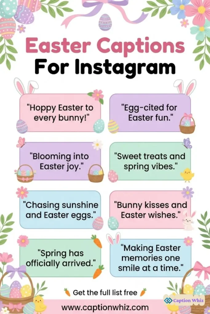 135+ Must-Have Easter Captions For Instagram And Quotes To Celebrate Springtime Joy in 2026