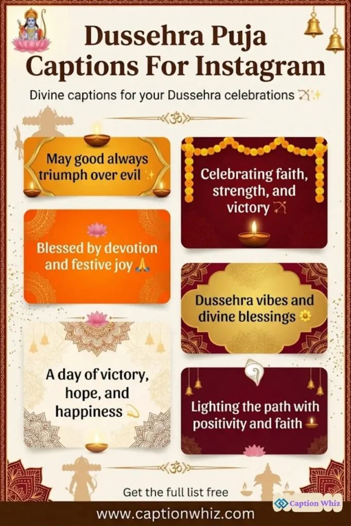 149+ Unforgettable Dussehra Puja Captions For Instagram and Quotes to Inspire You
