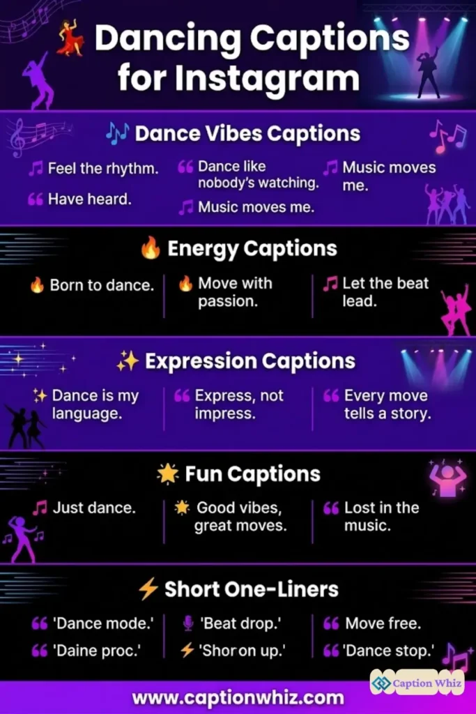 123+ Irresistible Dancing Captions For Instagram and Quotes to Boost Your Vibes