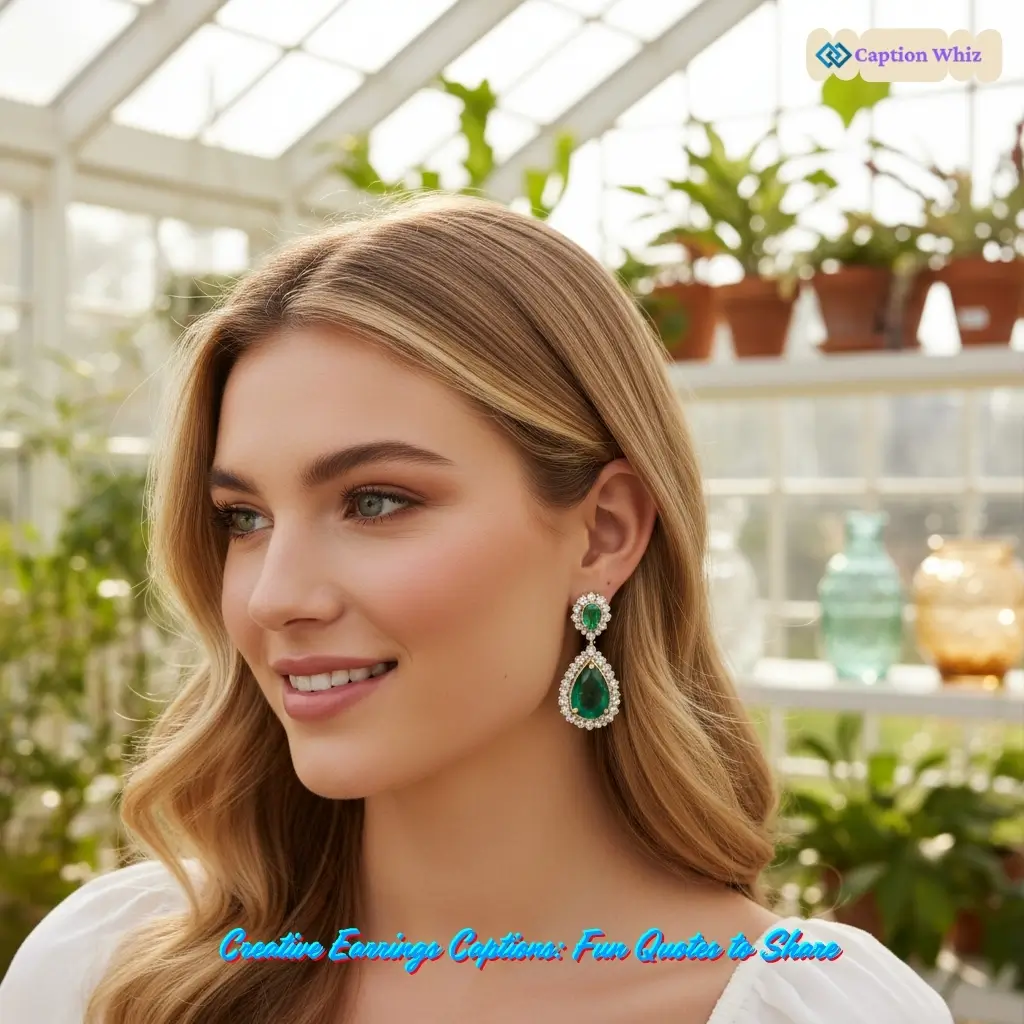 125+ Irresistible Earrings Captions For Instagram and Quotes That Spark Joy