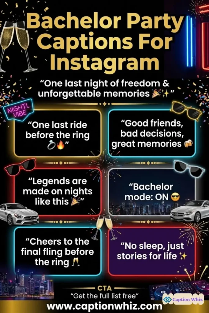 135+ Essential Bachelor Party Captions For Instagram That Will Wow Your Friends Quotes