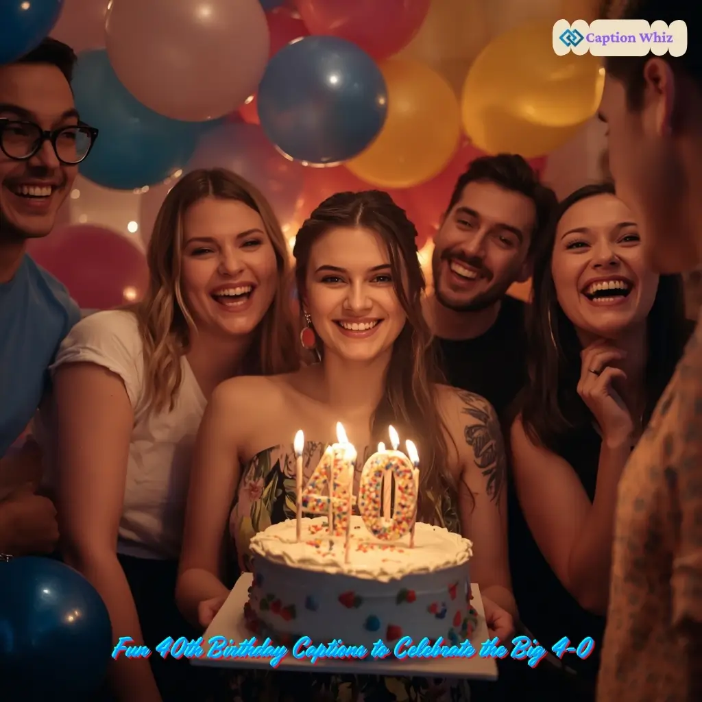 137+ Fun 40th Birthday Captions For Instagram and Quotes With Bold Birthday Vibes