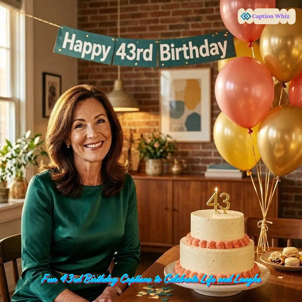 147+ Fun 43rd Birthday Captions For Instagram And Quotes Full Of Smiles