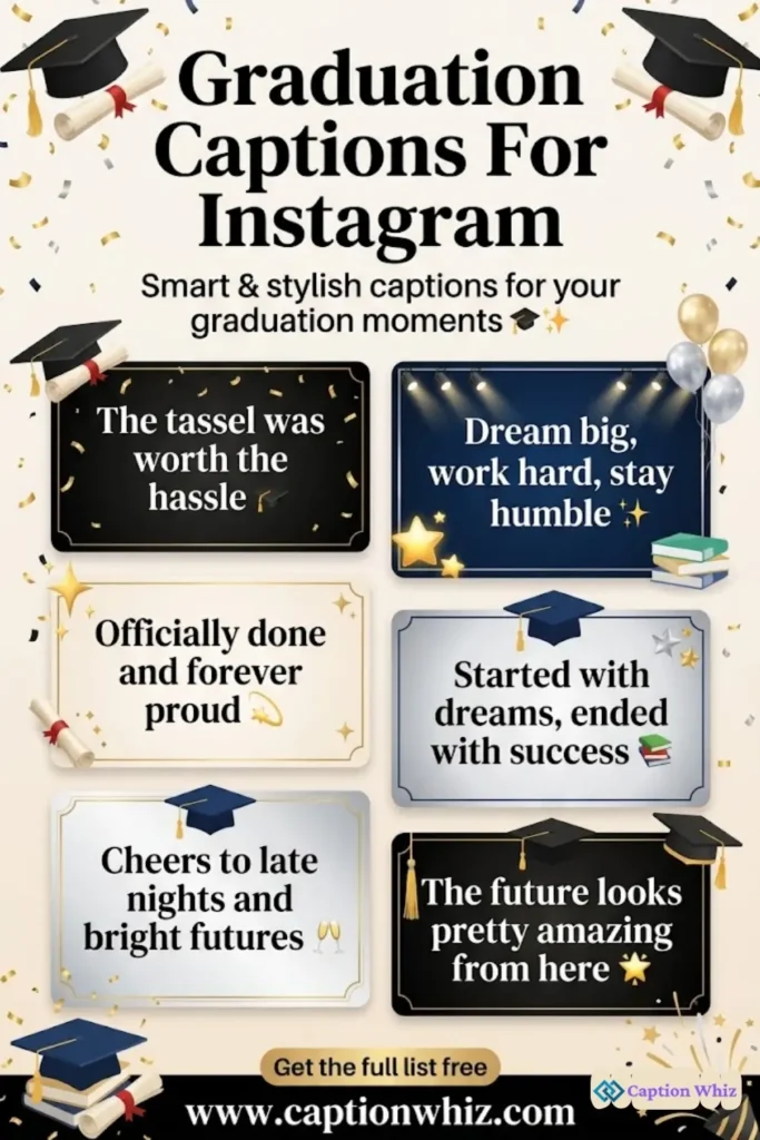 125+ Unforgettable Graduation Captions For Instagram and Quotes That Inspire Success