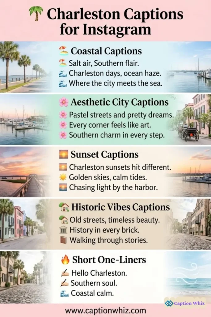 123+ Must-See Charleston Captions For Instagram and Quotes to Boost Your Engagement