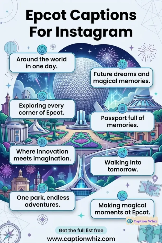123+ Must-Have Epcot Captions For Instagram and Quotes That Spark Joy