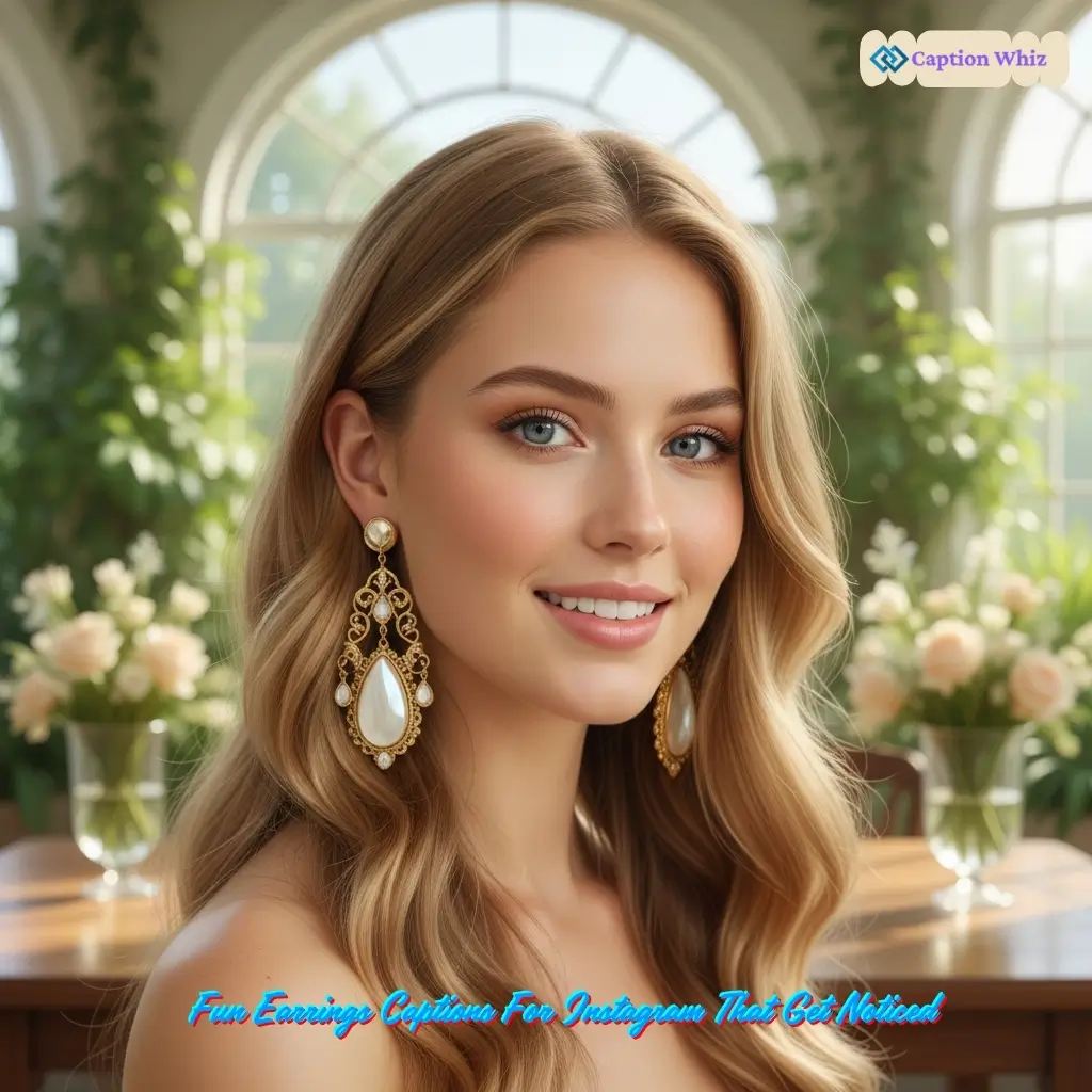 125+ Irresistible Earrings Captions For Instagram and Quotes That Spark Joy