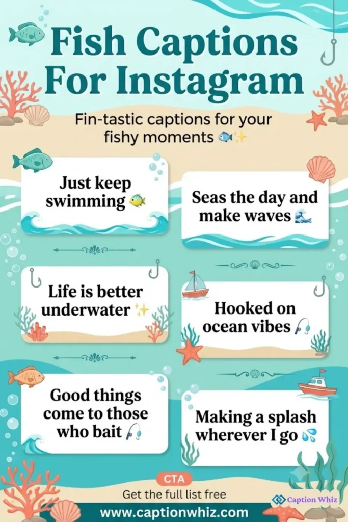 147+ Unforgettable Fish Captions For Instagram That Hook Your Followers Quotes