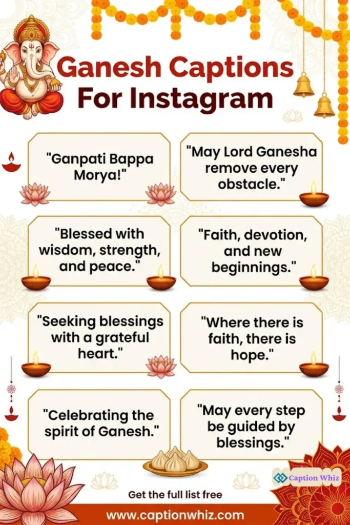125+ Transformative Ganesh Captions For Instagram and Quotes to Inspire You