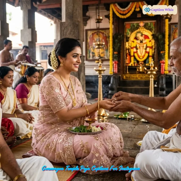 Guruvayur Temple Puja Captions For Instagram