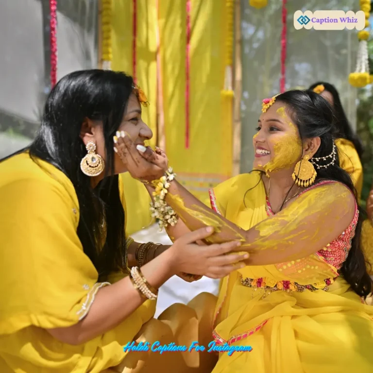 Haldi Captions For Instagram
