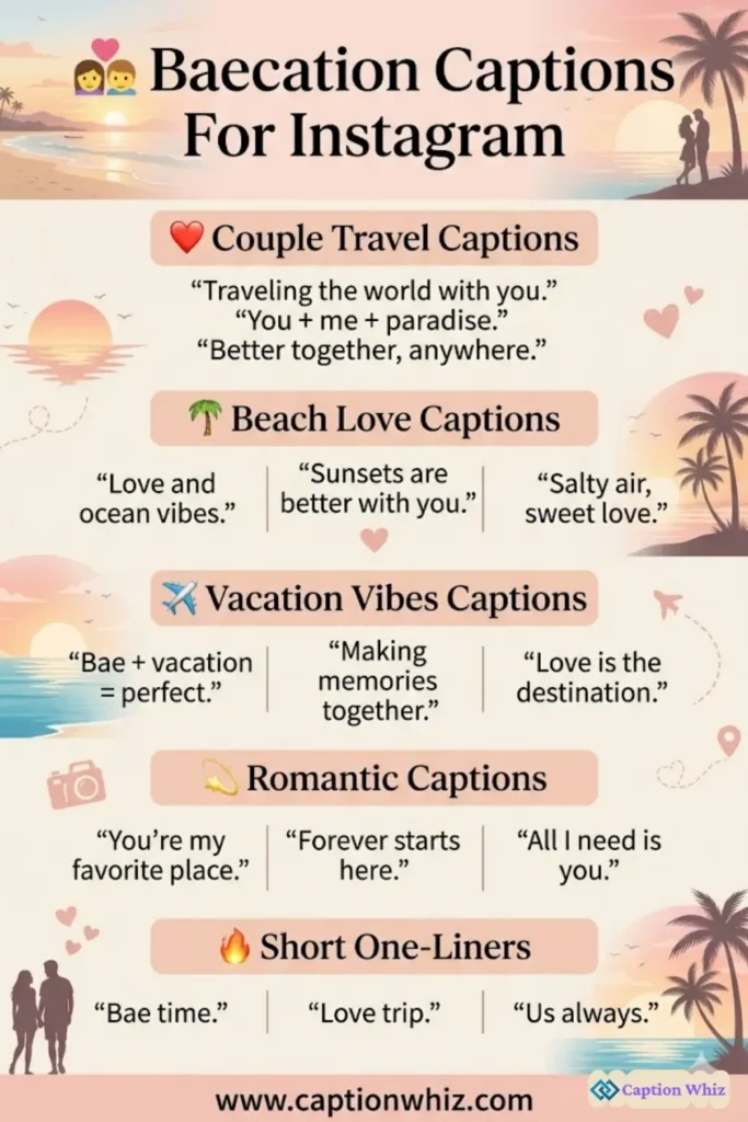 145+ Irresistible Baecation Captions For Instagram and Quotes to Ignite Romance