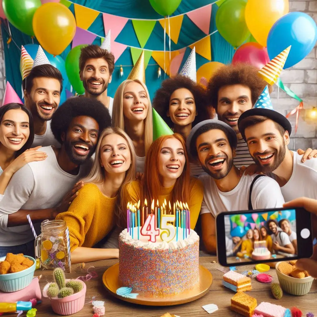 Heartfelt 45th Birthday Captions For Instagram That Touch The Soul