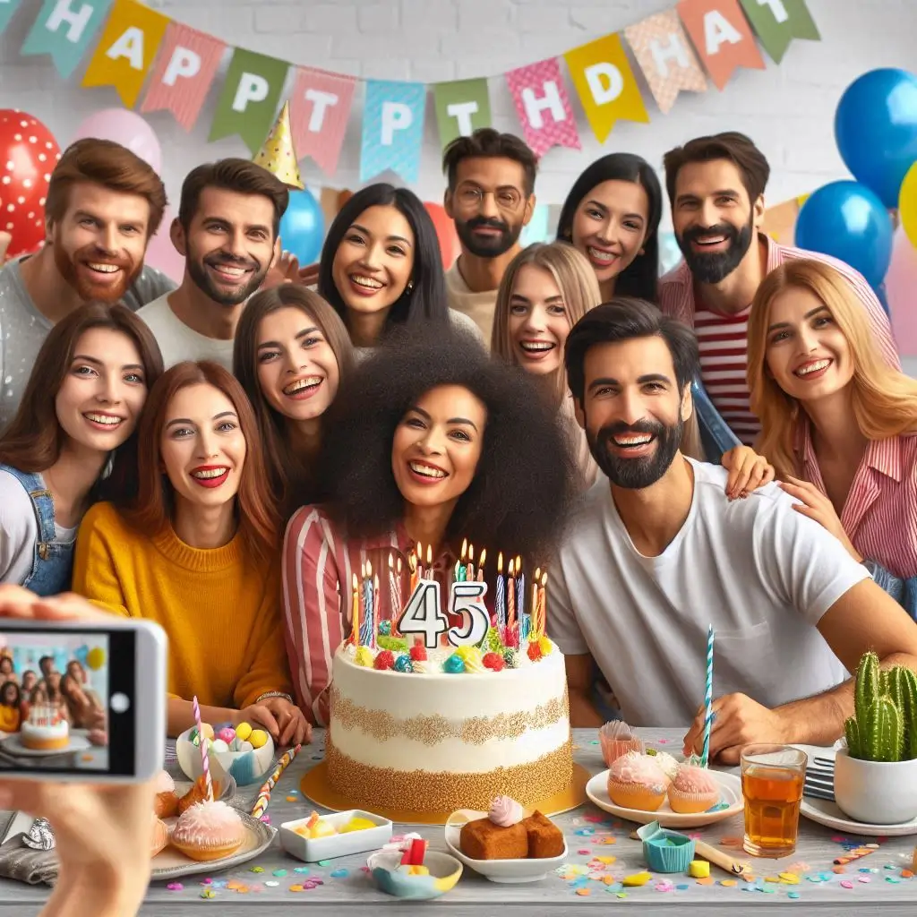 Inspirational 45th Birthday Captions For Self Reflection