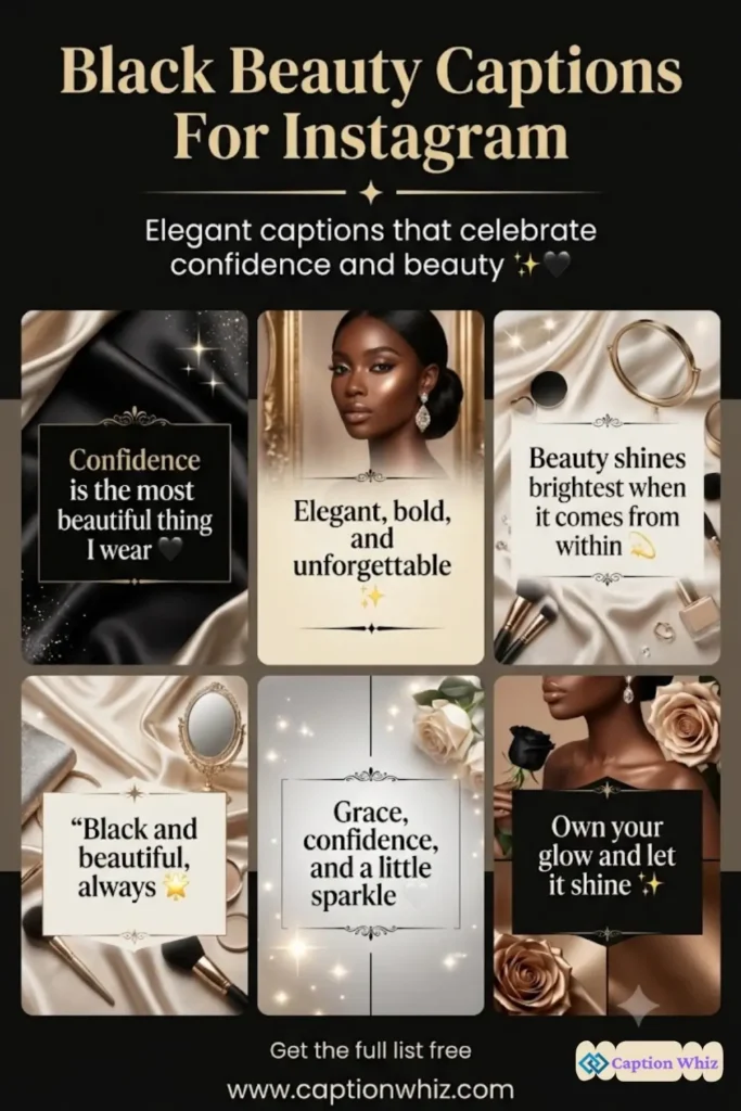 129+ Unforgettable Black Beauty Captions For Instagram and Quotes You Need Now