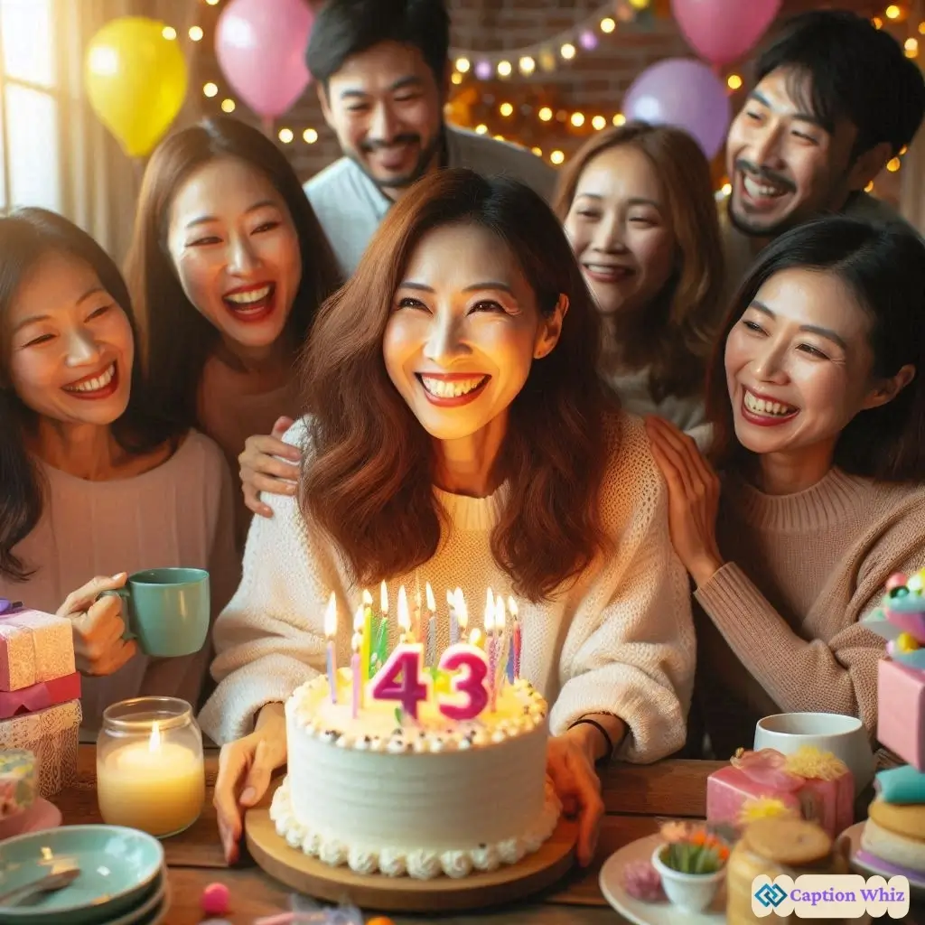 147+ Fun 43rd Birthday Captions For Instagram And Quotes Full Of Smiles