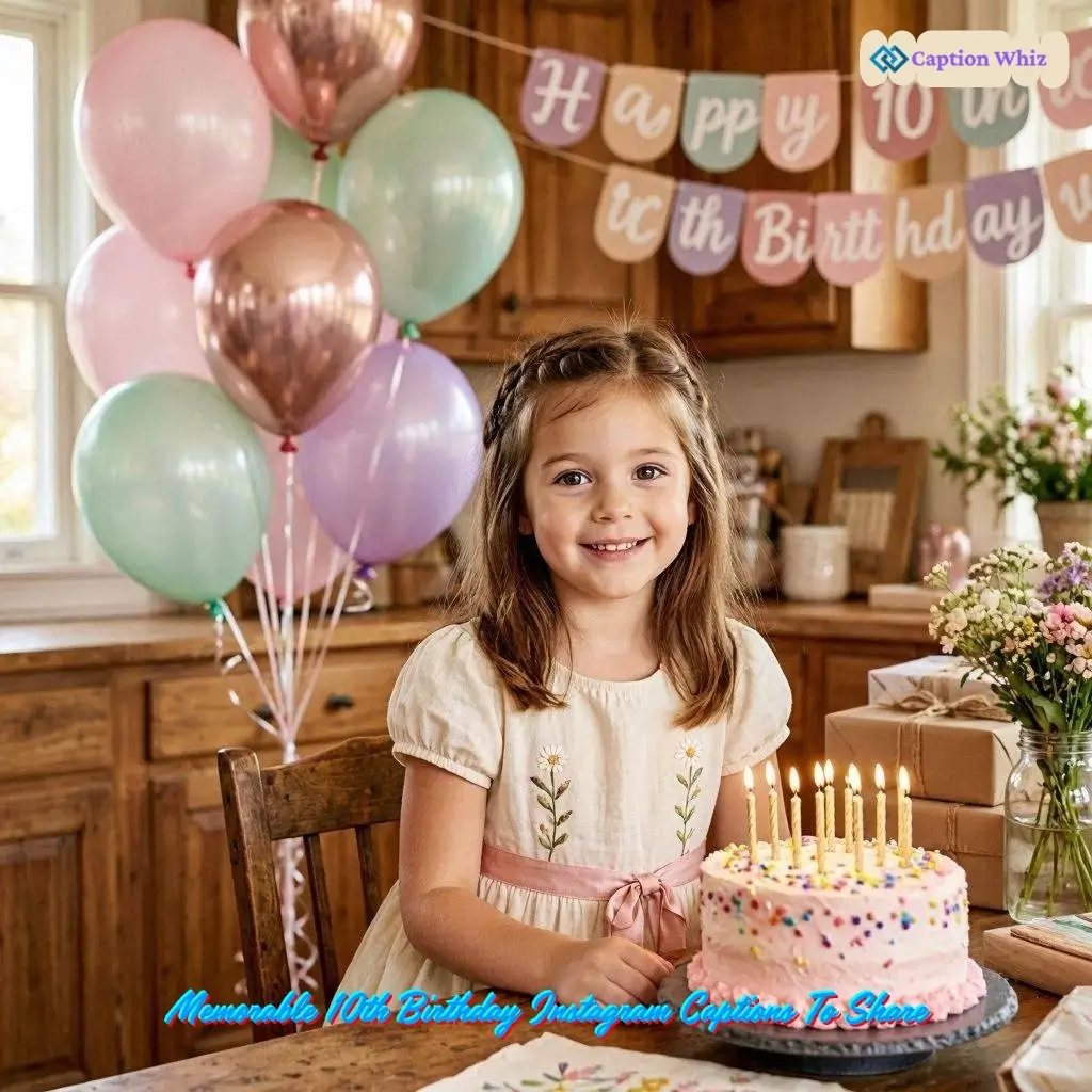 129+ 10th Birthday Captions For Instagram To Celebrate Double Digits And Big Smiles
