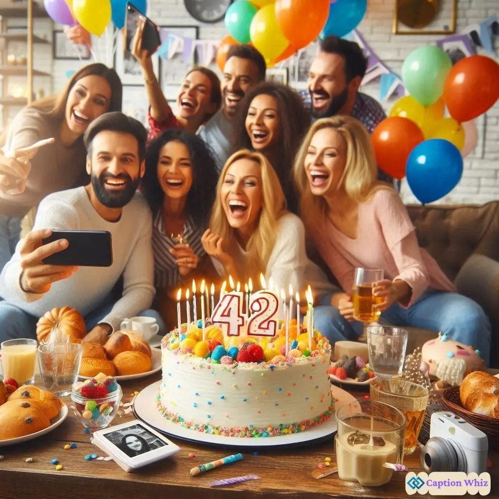 Memorable 42nd Birthday Instagram Captions For Friends