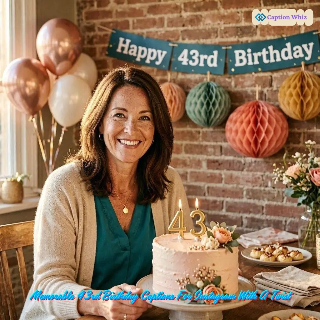 147+ Fun 43rd Birthday Captions For Instagram And Quotes Full Of Smiles