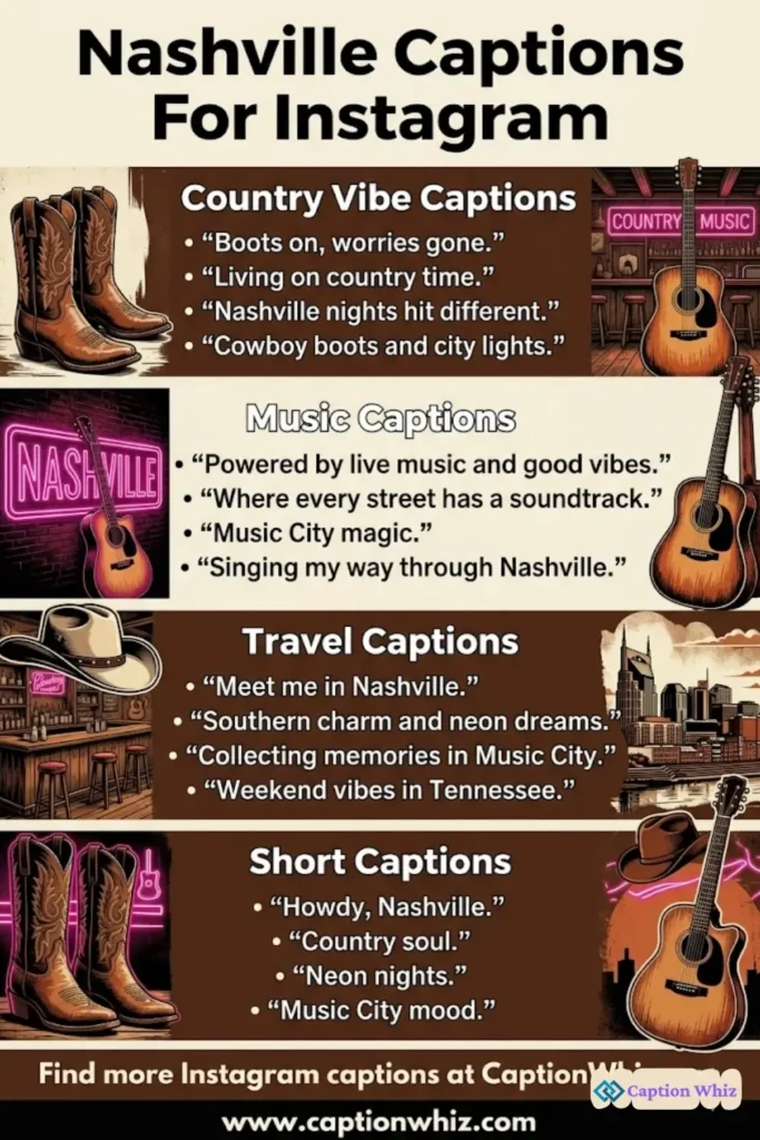 123+ Essential Nashville Captions For Instagram and Quotes That Spark Joy