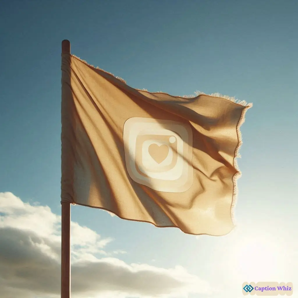 Playful Beige Flag Captions That Stand Out