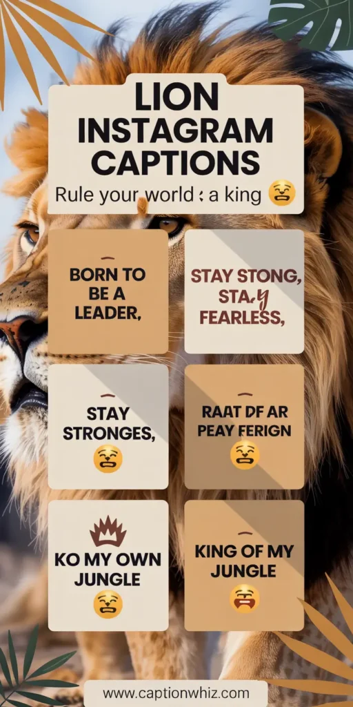 145+ Unforgettable Lion Captions For Instagram and Quotes to Inspire Your Wild Side