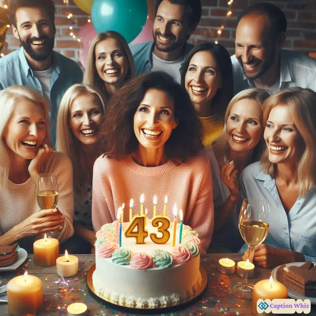 147+ Fun 43rd Birthday Captions For Instagram And Quotes Full Of Smiles