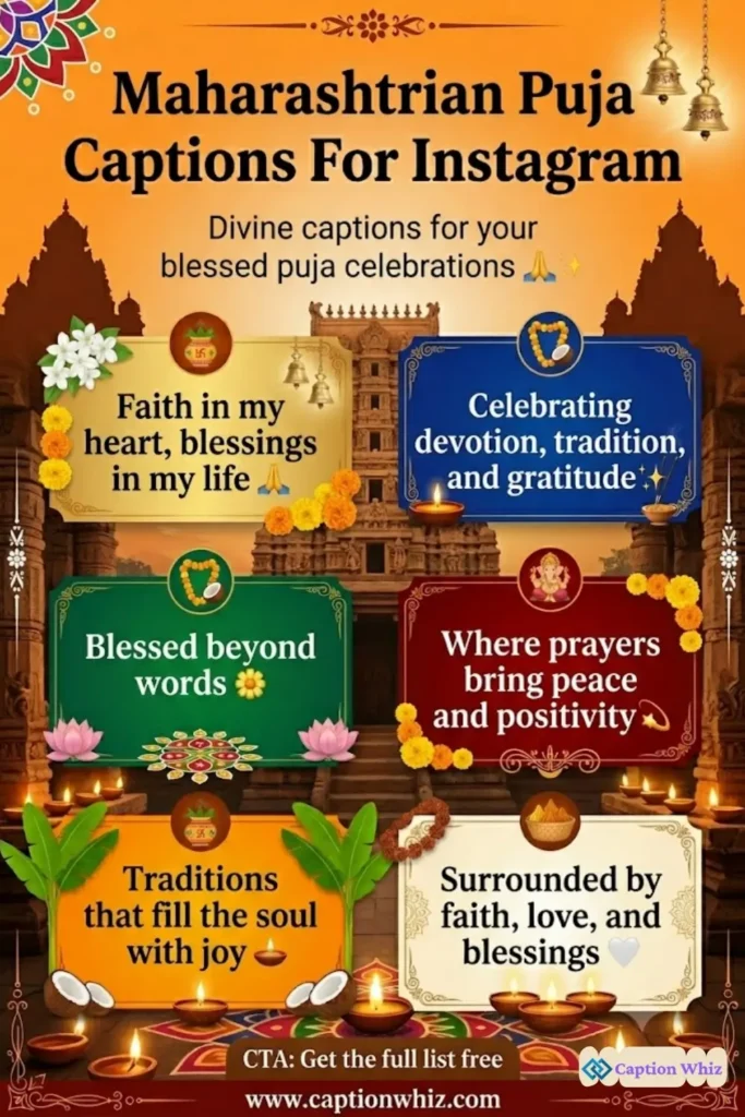 147+ Essential Maharashtrian Puja Captions For Instagram And Quotes To Inspire