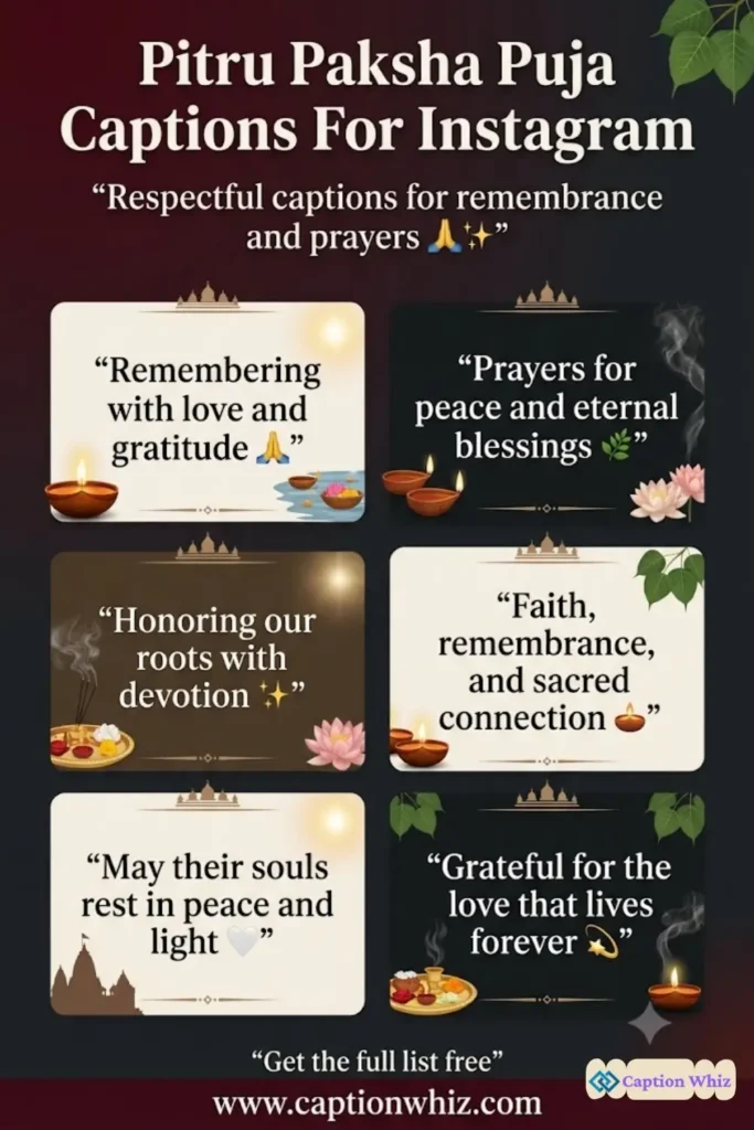 127+ Essential Pitru Paksha Puja Captions For Instagram and Quotes to Honor Ancestors