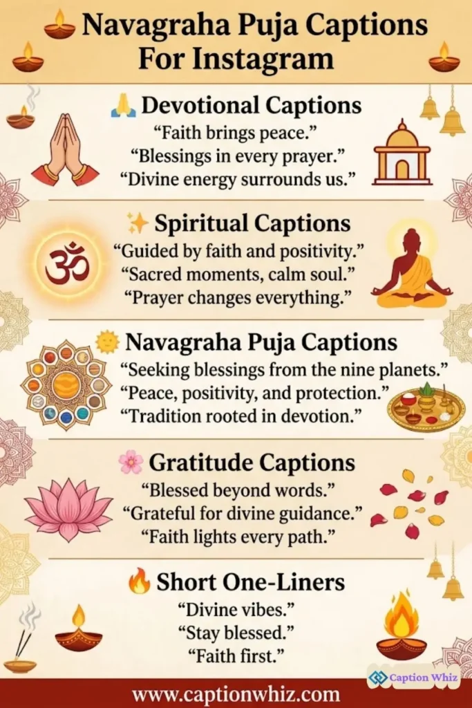 143+ Essential Navagraha Puja Captions For Instagram and Quotes You Need Now