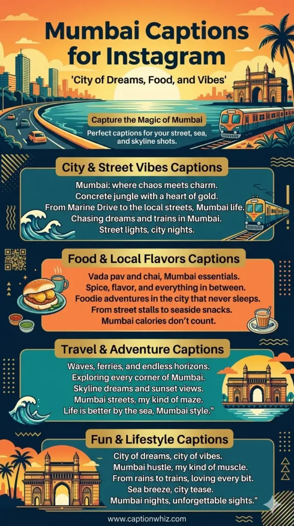 135+ Unforgettable Mumbai Captions For Instagram and Quotes That Inspire Adventure
