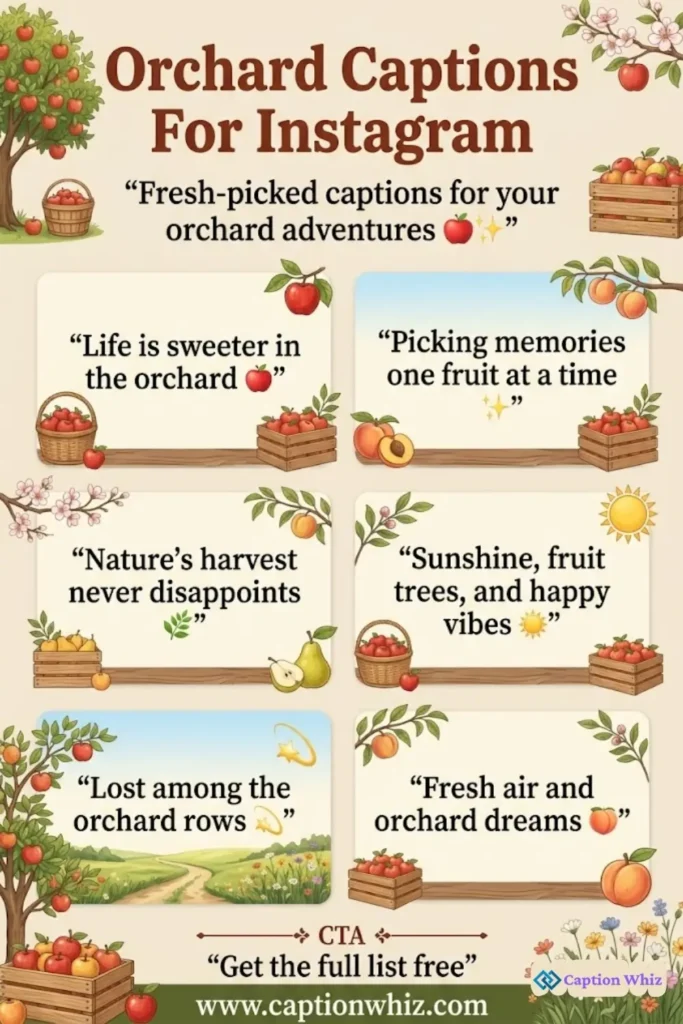 149+ Unforgettable Orchard Captions For Instagram and Quotes to Boost Engagement