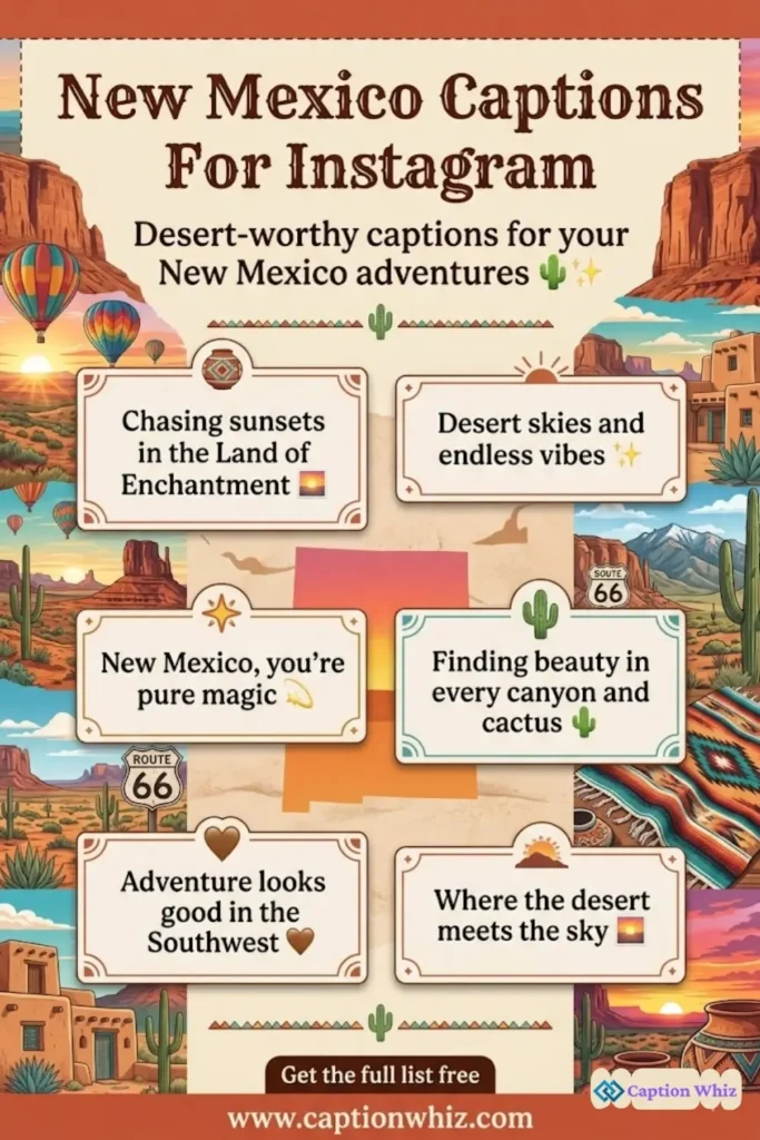 137+ Must-Have New Mexico Captions For Instagram and Quotes That Spark Adventure