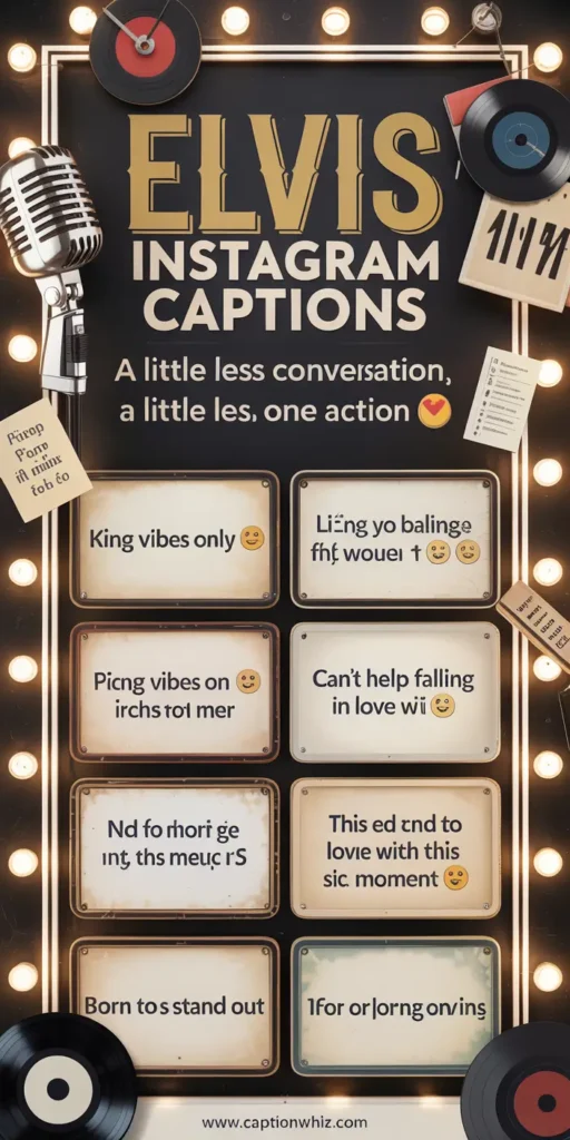 147+ Must-Have Elvis Captions For Instagram and Quotes That Ignite Your Feed