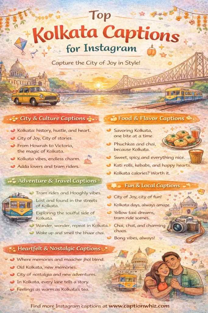 129+ Irresistible Kolkata Captions For Instagram and Quotes to Captivate Your Audience