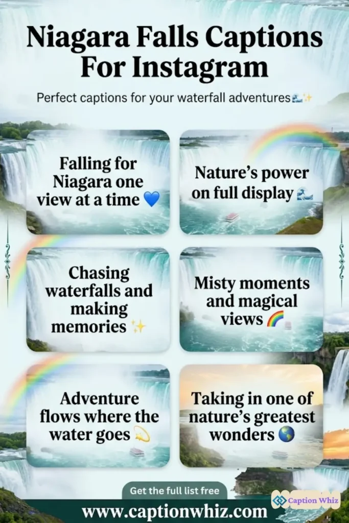 127+ Essential Niagara Falls Captions For Instagram and Quotes to Captivate Your Followers