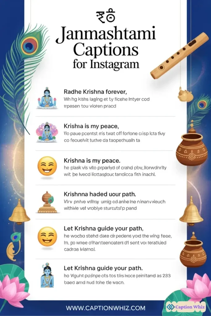 149+ Essential Janmashtami Captions For Instagram and Quotes to Celebrate Joyfully