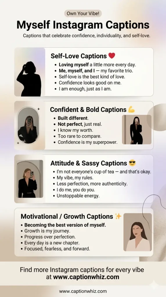 127+ Must-See Myself Captions For Instagram and Quotes to Spark Your Creativity