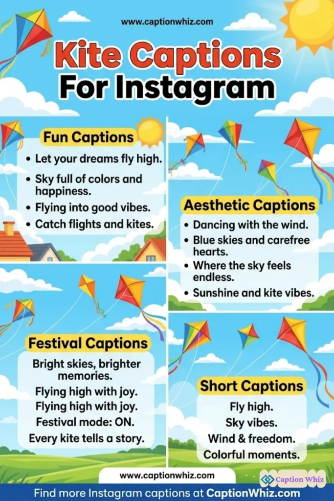 137+ Amazing Kite Captions For Instagram and Quotes to Soar Your Creativity