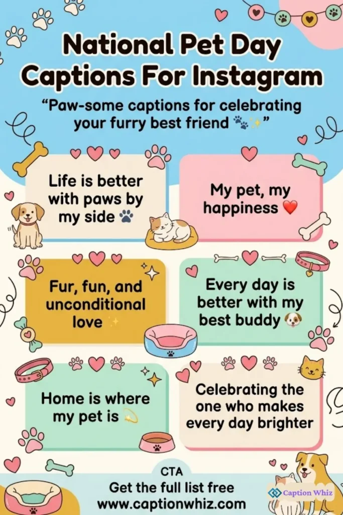 127+ Essential National Pet Day Captions For Instagram and Quotes You Need Now
