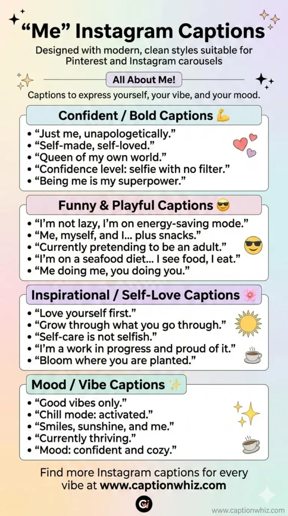 135+ Essential Me Captions For Instagram and Quotes That Inspire Connection