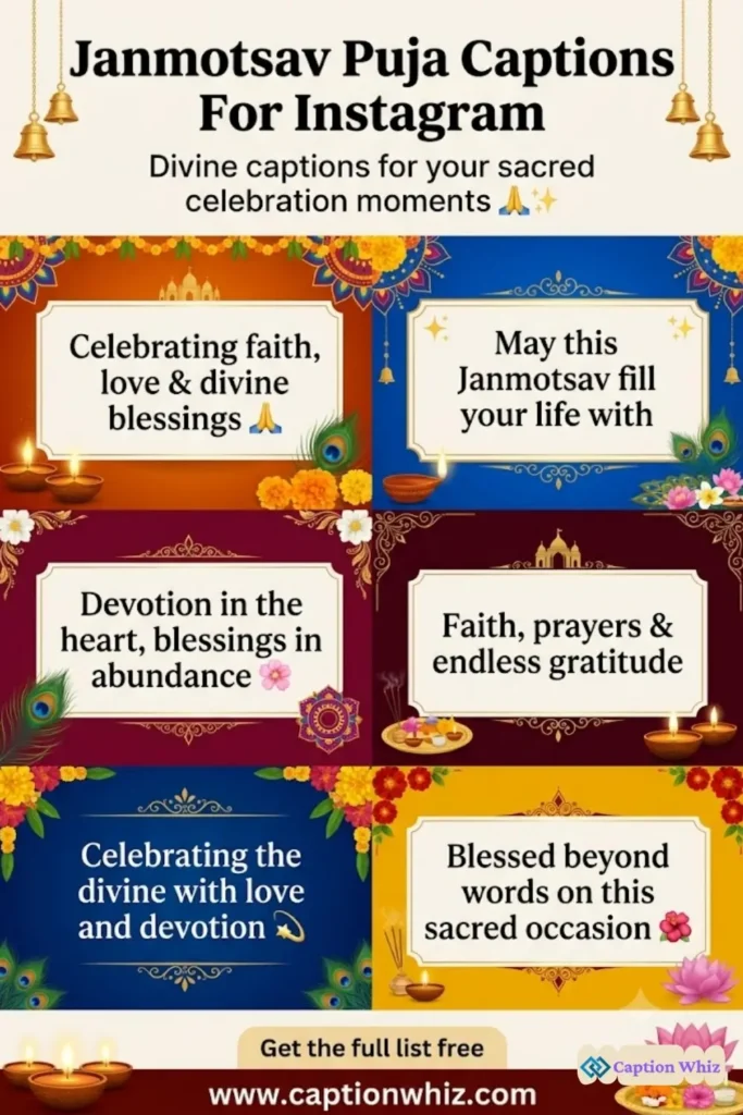 153+ Unforgettable Janmotsav Puja Captions For Instagram and Quotes You Need Now