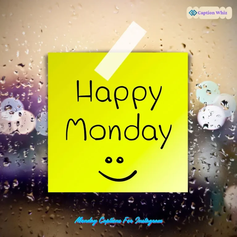Monday Captions For Instagram
