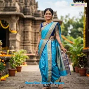 137+ Irresistible Nauvari Saree Captions For Instagram and Quotes That Dazzle